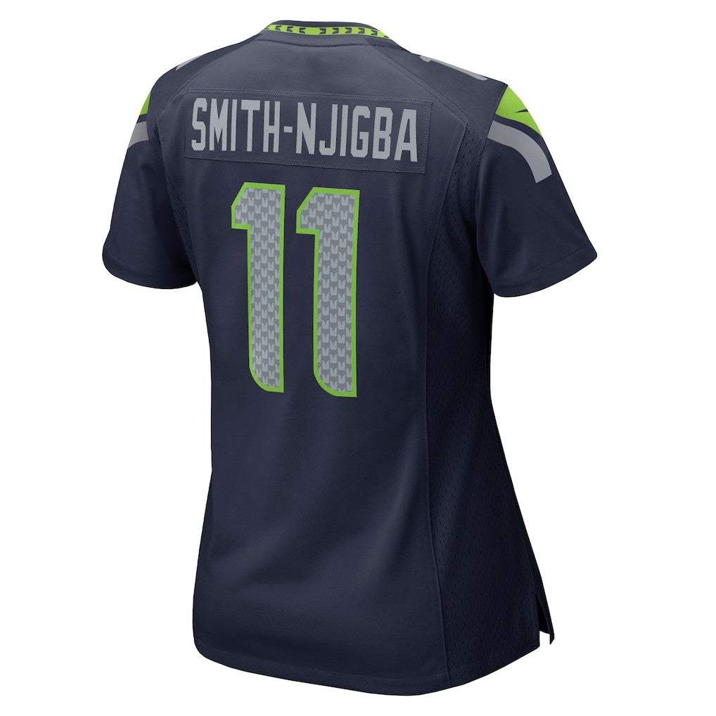 Jaxon Smith-Njigba 11 Seattle Seahawks 2026 Super Bowl LX - Women Navy Game Jersey