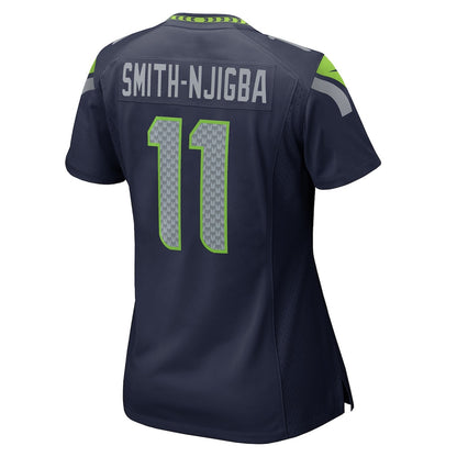 Jaxon Smith-Njigba 11 Seattle Seahawks 2026 Super Bowl LX - Women Navy Game Jersey