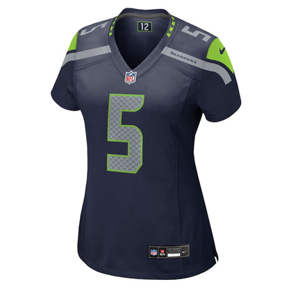 Jason Myers 5 Seattle Seahawks 2026 Super Bowl LX - Women Navy Game Jersey