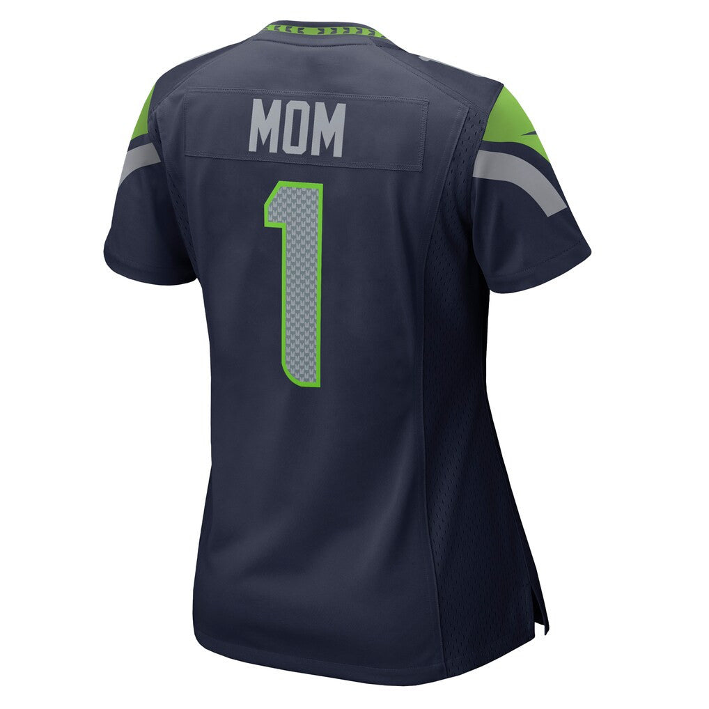 Number 1 Mom Seattle Seahawks 2026 Super Bowl LX - Women Navy Game Jersey