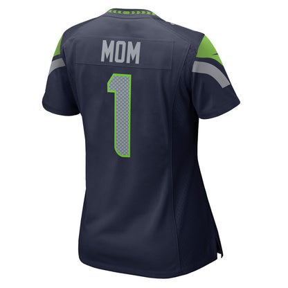 Number 1 Mom Seattle Seahawks 2026 Super Bowl LX - Women Navy Game Jersey