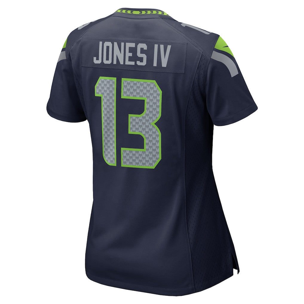 Ernest Jones IV 13 Seattle Seahawks 2026 Super Bowl LX - Women Navy Game Jersey