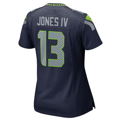 Ernest Jones IV 13 Seattle Seahawks 2026 Super Bowl LX - Women Navy Game Jersey