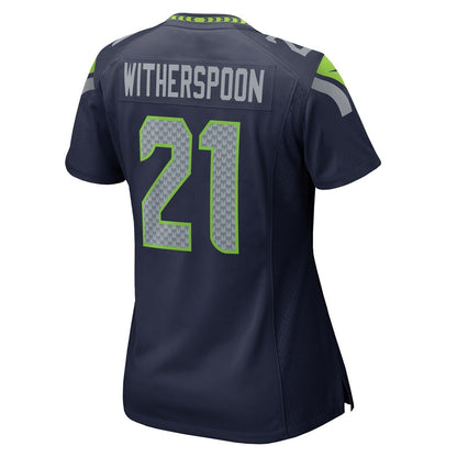 Devon Witherspoon 21 Seattle Seahawks 2026 Super Bowl LX - Women Navy Game Jersey