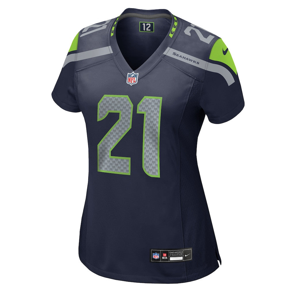 Devon Witherspoon 21 Seattle Seahawks 2026 Super Bowl LX - Women Navy Game Jersey