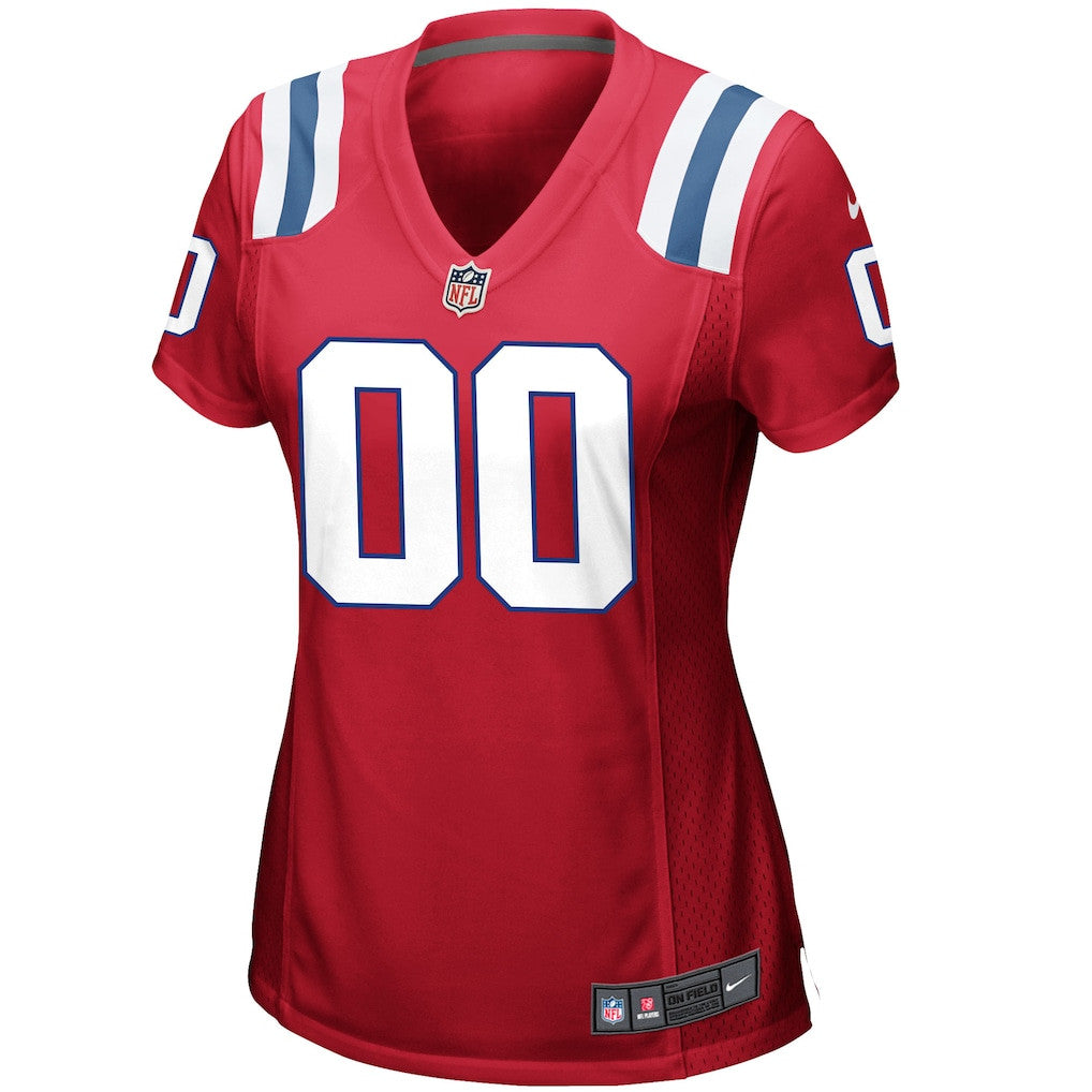 New England Patriots 2026 Super Bowl LX - Women's Custom Alternate Game Jersey - Red