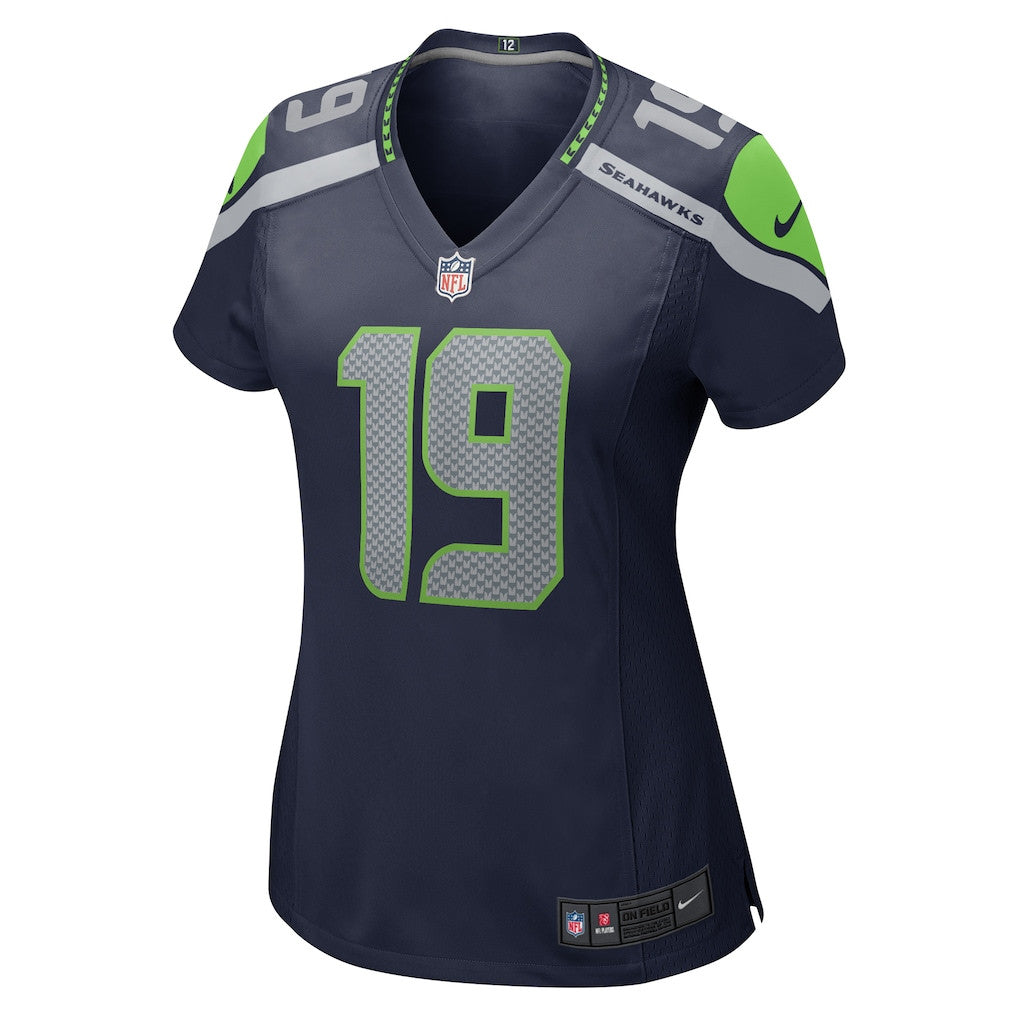 Jake Bobo 19 Seattle Seahawks 2026 Super Bowl LX - Women Game Jersey- Navy