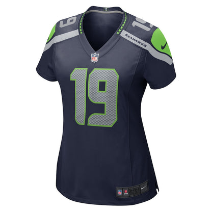 Jake Bobo 19 Seattle Seahawks 2026 Super Bowl LX - Women Game Jersey- Navy