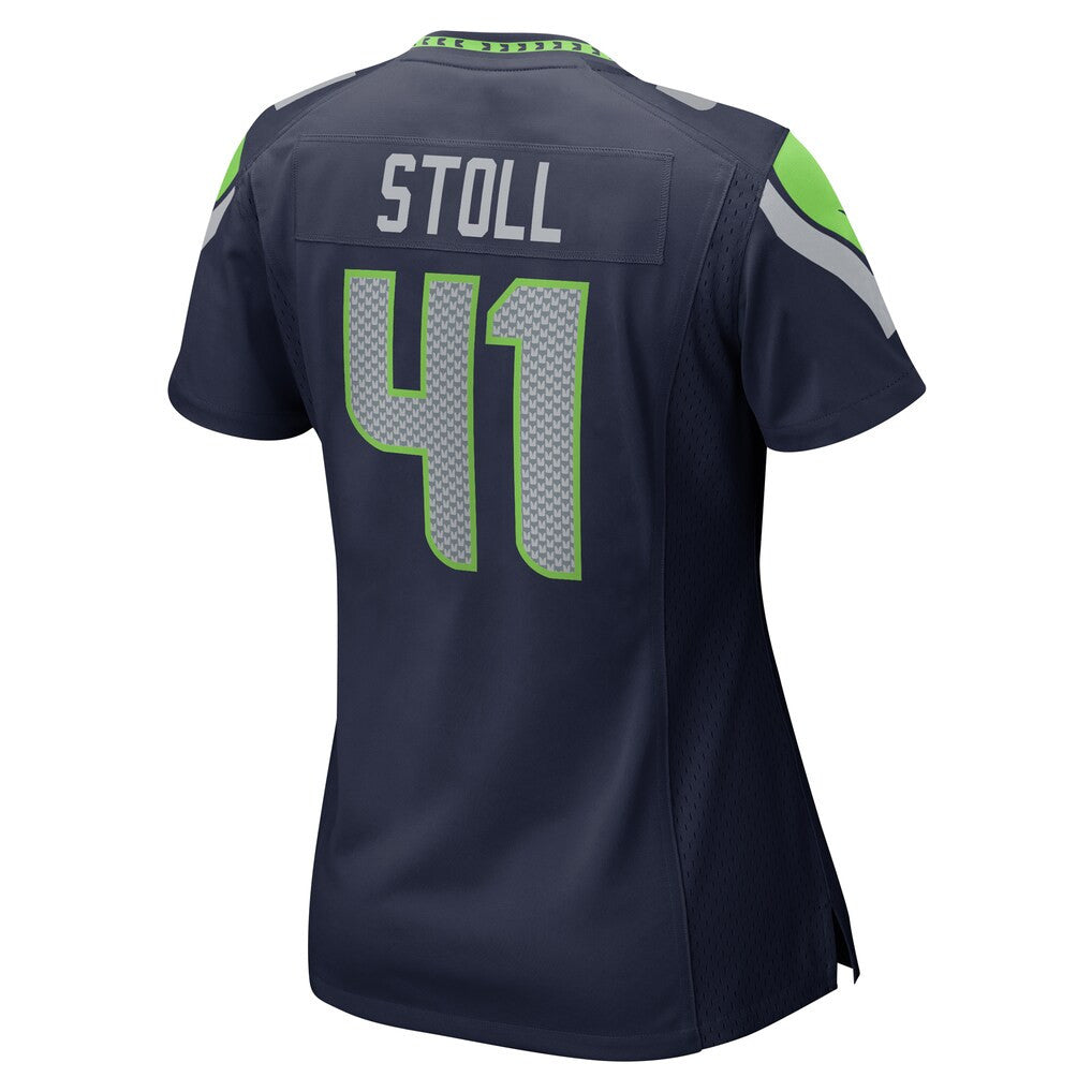 Chris Stoll 41 Seattle Seahawks 2026 Super Bowl LX - Women Navy Game Jersey