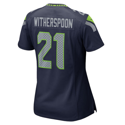 Devon Witherspoon 21 Seattle Seahawks 2026 Super Bowl LX - Women Navy Game Jersey