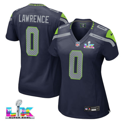 DeMarcus Lawrence 0 Seattle Seahawks 2026 Super Bowl LX - Women Navy Game Jersey