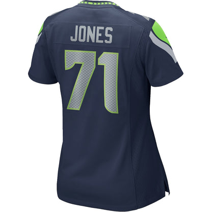 Walter Jones 71 Seattle Seahawks 2026 Super Bowl LX - Women Navy Game Jersey