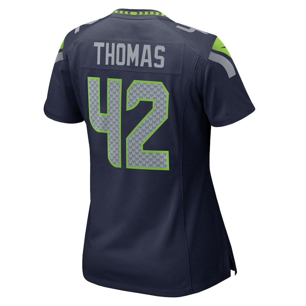 Drake Thomas 42 Seattle Seahawks 2026 Super Bowl LX - Women Navy Game Jersey