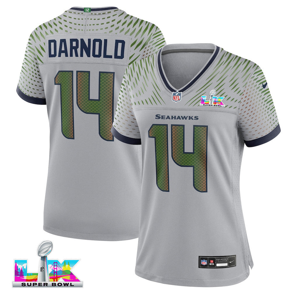 Sam Darnold 14 Seattle Seahawks 2026 Super Bowl LX - Women Rivalries Game Jersey