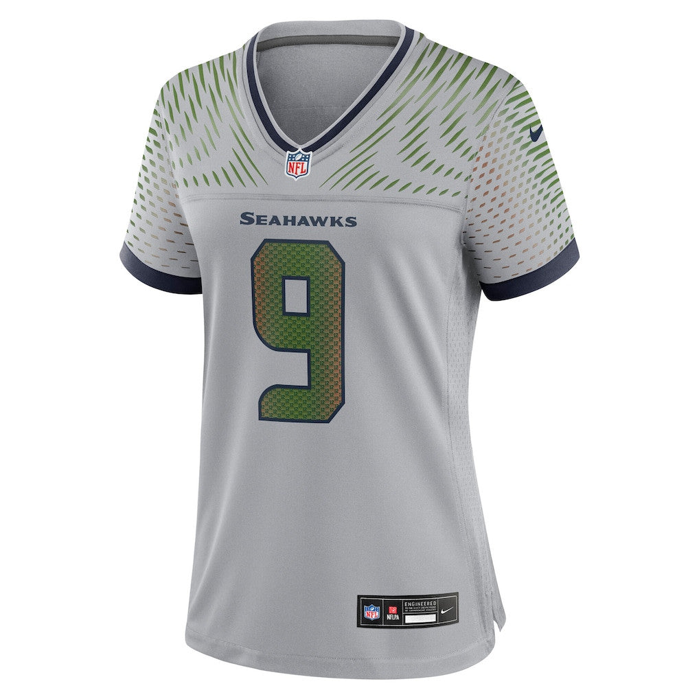 Kenneth Walker III 9 Seattle Seahawks 2026 Super Bowl LX - Women Rivalries Game Jersey - Wolf Gray
