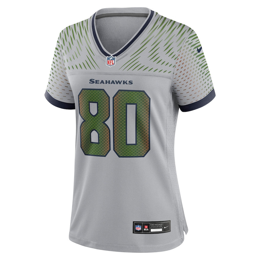 Steve Largent 80 Seattle Seahawks 2026 Super Bowl LX - Women Rivalries Game Jersey - Wolf Gray