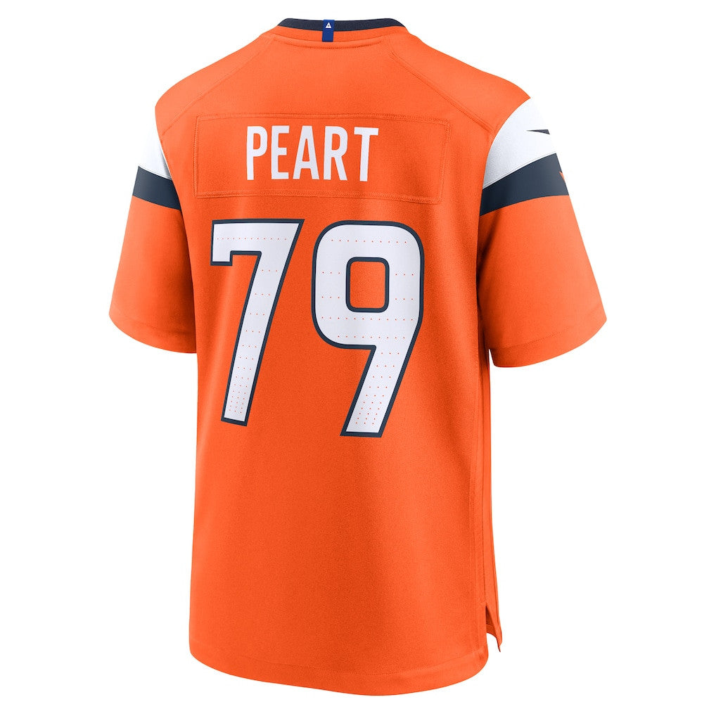 Matt Peart 79 Denver Broncos 2026 Super Bowl LX - Orange Team Game Jersey