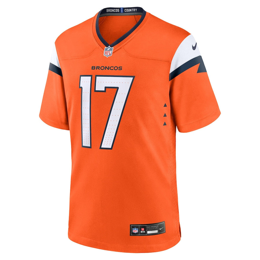 Lil'Jordan 17 Denver Broncos 2026 Super Bowl LX - Orange Team Game Jersey