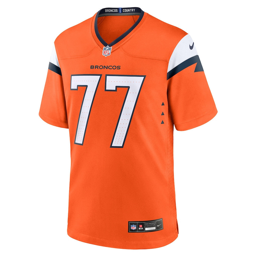 Quinn Meinerz 77 Denver Broncos 2026 Super Bowl LX - Orange Team Game Jersey