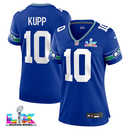 Cooper Kupp 10 Seattle Seahawks 2026 Super Bowl LX - Women Royal Player Jersey