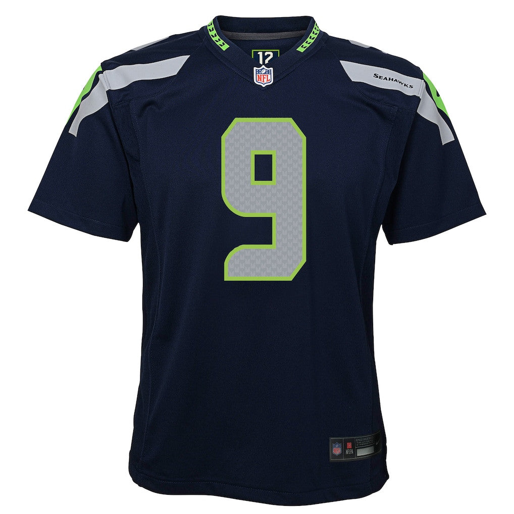 Kenneth Walker III 9 Seattle Seahawks YOUTH 2026 Super Bowl LX - Navy Game Jersey
