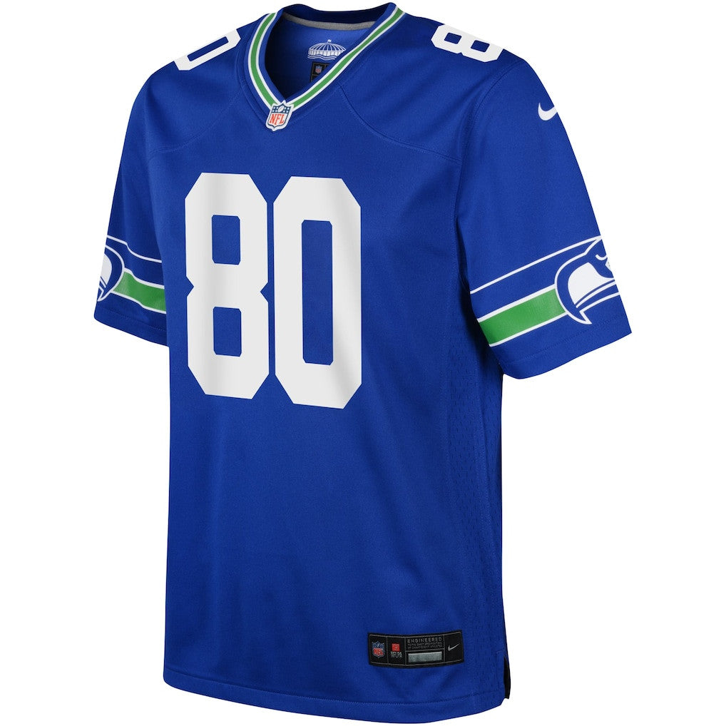 Steve Largent 80 Seattle Seahawks YOUTH 2026 Super Bowl LX - Royal Alternate Game Jersey