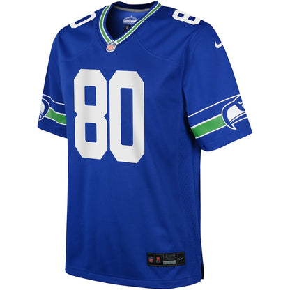 Steve Largent 80 Seattle Seahawks YOUTH 2026 Super Bowl LX - Royal Alternate Game Jersey