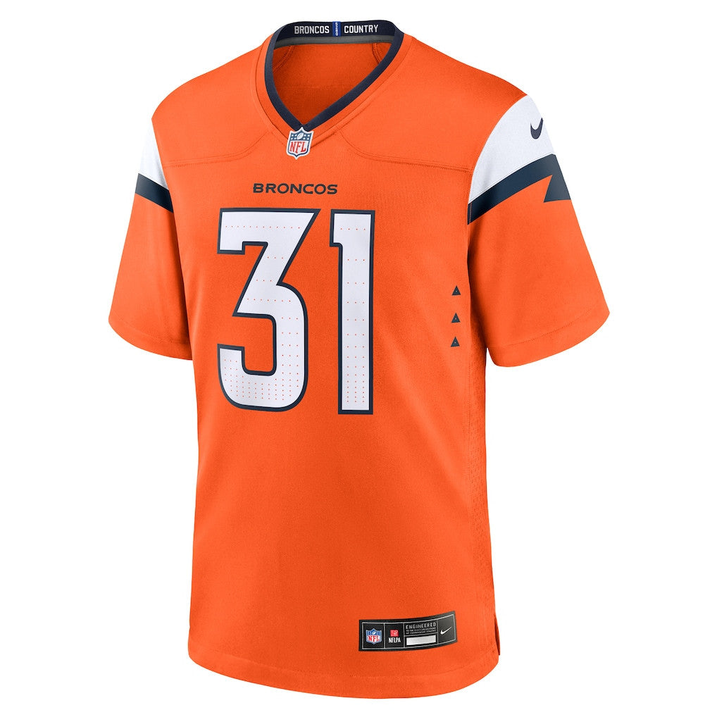 Kris Abrams-Draine 31 Denver Broncos 2026 Super Bowl LX - Orange Team Game Jersey