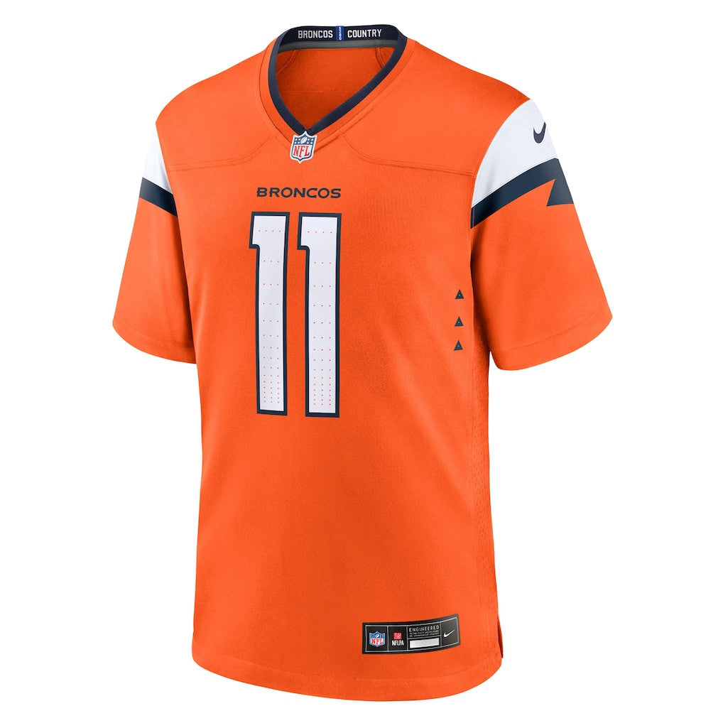 Troy Franklin 11 Denver Broncos 2026 Super Bowl LX - Orange Team Game Jersey
