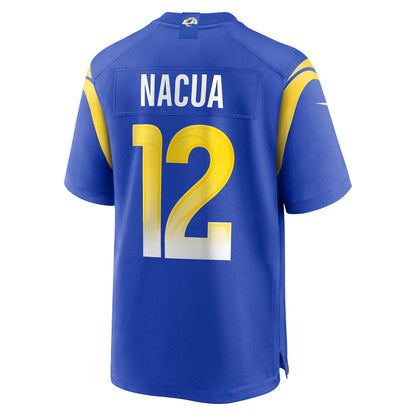 Puka Nacua 12 Los Angeles Rams 2026 Super Bowl LX - Royal Game Player Jersey