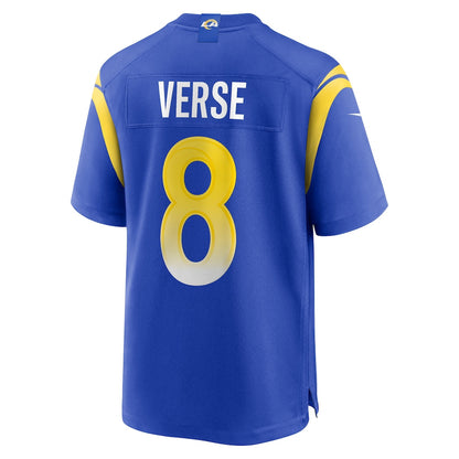 Jared Verse 8 Los Angeles Rams 2026 Super Bowl LX - Royal Game Player Jersey