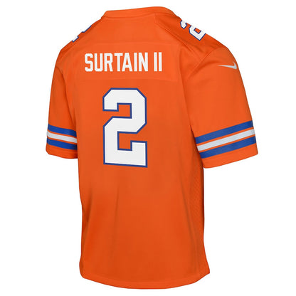 Patrick Surtain II 2 Denver Broncos YOUTH 2026 Super Bowl LX - Orange Game Jersey