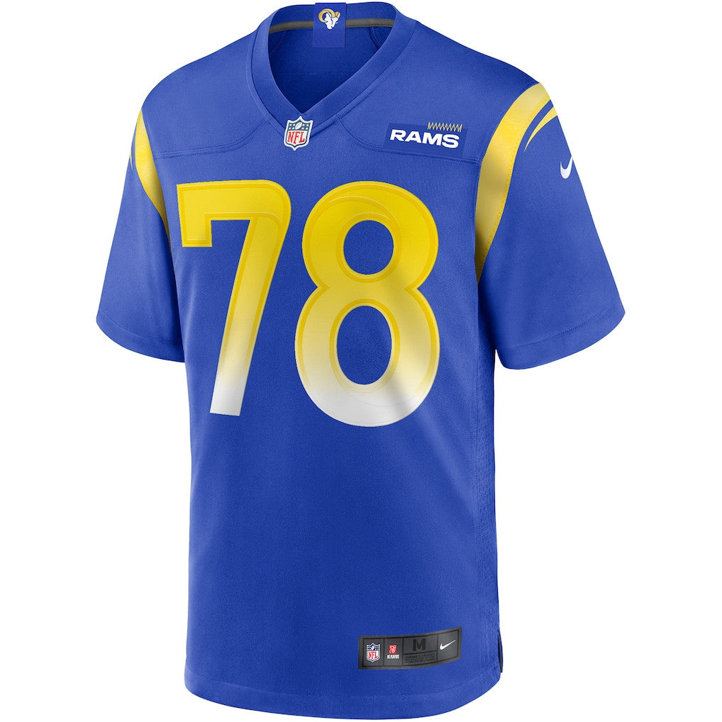 Jackie Slater 78 Los Angeles Rams 2026 Super Bowl LX - Royal Game Player Jersey