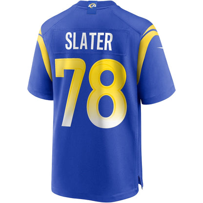 Jackie Slater 78 Los Angeles Rams 2026 Super Bowl LX - Royal Game Player Jersey