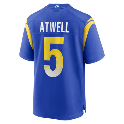 Tutu Atwell 5 Los Angeles Rams 2026 Super Bowl LX - Royal Game Player Jersey