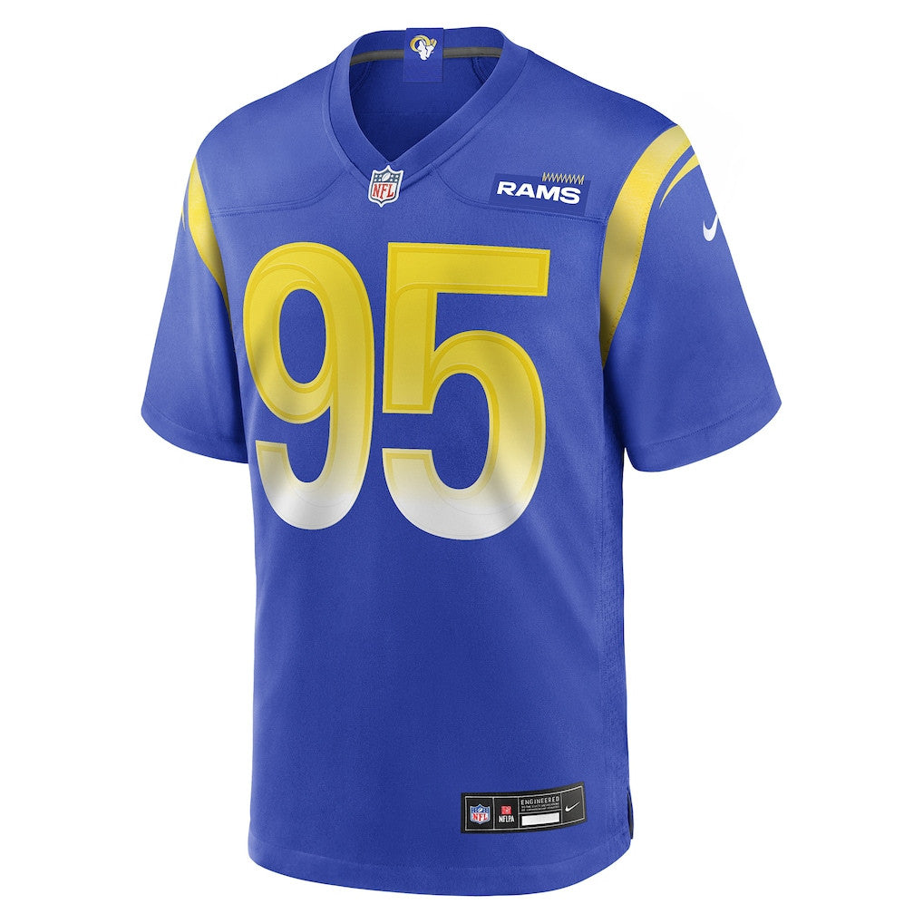 Poona Ford 95 Los Angeles Rams 2026 Super Bowl LX - Royal Game Player Jersey