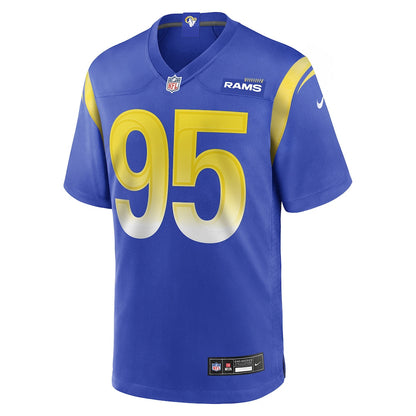 Poona Ford 95 Los Angeles Rams 2026 Super Bowl LX - Royal Game Player Jersey