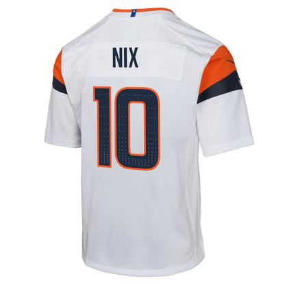 Bo Nix 10 Denver Broncos YOUTH 2026 Super Bowl LX - White Road Team Jersey