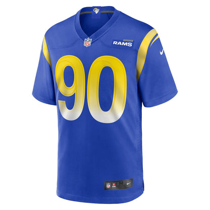 Tyler Davis 90 Los Angeles Rams 2026 Super Bowl LX - Royal Game Player Jersey
