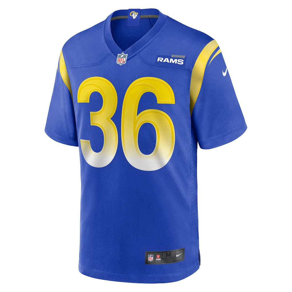 Charles Woods 36 Los Angeles Rams 2026 Super Bowl LX - Royal Game Player Jersey