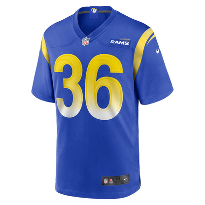 Charles Woods 36 Los Angeles Rams 2026 Super Bowl LX - Royal Game Player Jersey