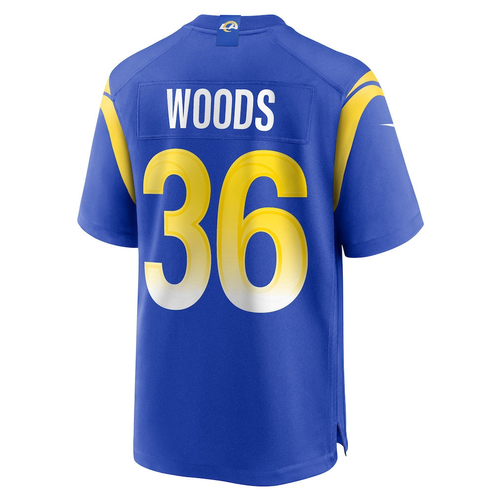 Charles Woods 36 Los Angeles Rams 2026 Super Bowl LX - Royal Game Player Jersey