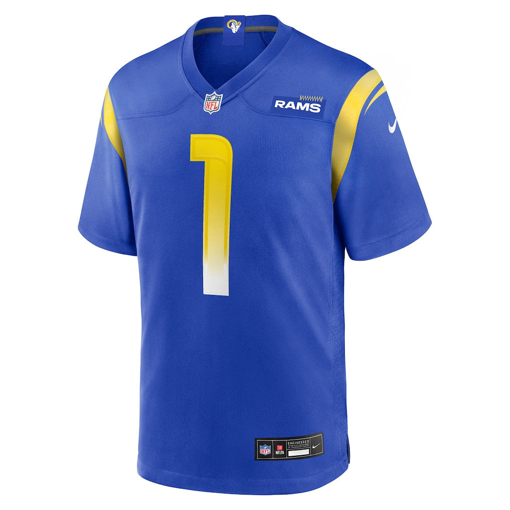 Emmanuel Forbes Jr. 1 Los Angeles Rams 2026 Super Bowl LX - Royal Game Player Jersey