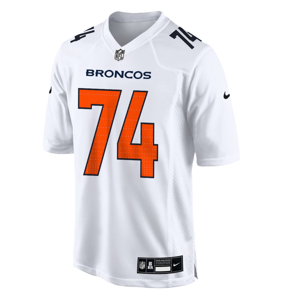 Ben Powers 74 Denver Broncos 2026 Super Bowl LX - White Tundra Fashion Game Jersey