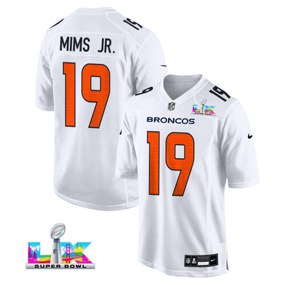 Marvin Mims Jr. 19 Denver Broncos 2026 Super Bowl LX - White Tundra Fashion Game Jersey