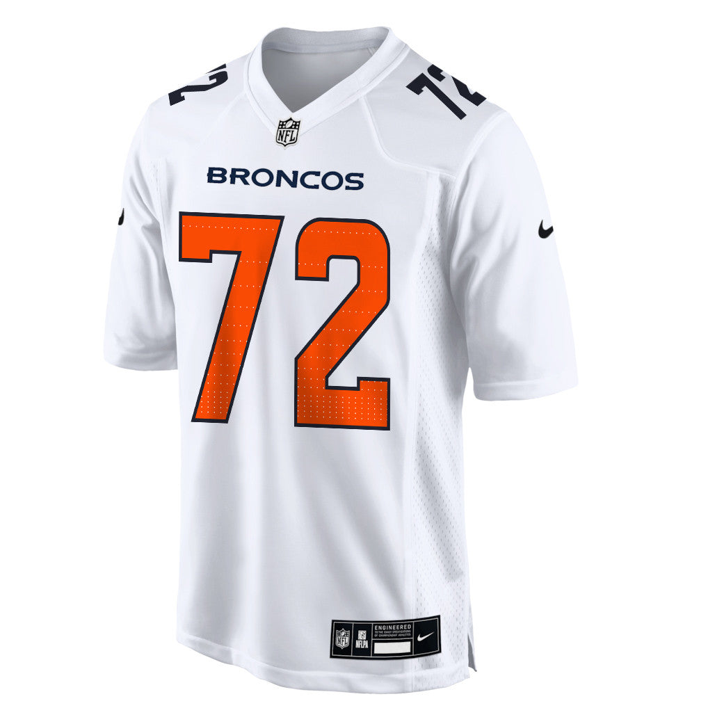 Garett Bolles 72 Denver Broncos 2026 Super Bowl LX - White Tundra Fashion Game Jersey