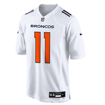 Troy Franklin 11 Denver Broncos 2026 Super Bowl LX - White Tundra Fashion Game Jersey