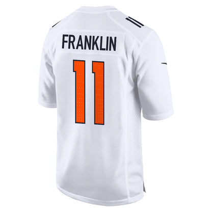 Troy Franklin 11 Denver Broncos 2026 Super Bowl LX - White Tundra Fashion Game Jersey