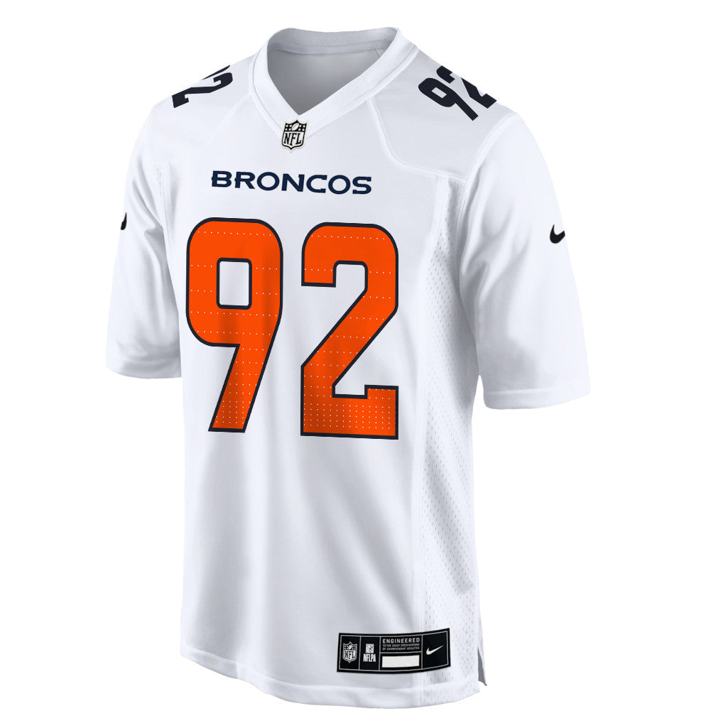 Dondrea Tillman 92 Denver Broncos 2026 Super Bowl LX - White Tundra Fashion Game Jersey