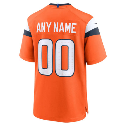 Denver Broncos 2026 Super Bowl LX - Orange Custom Game Jersey